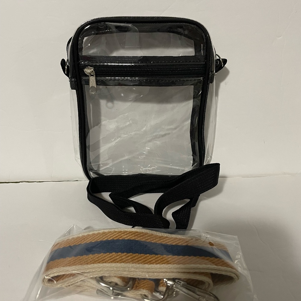 Transparent Black Crossbody Bag